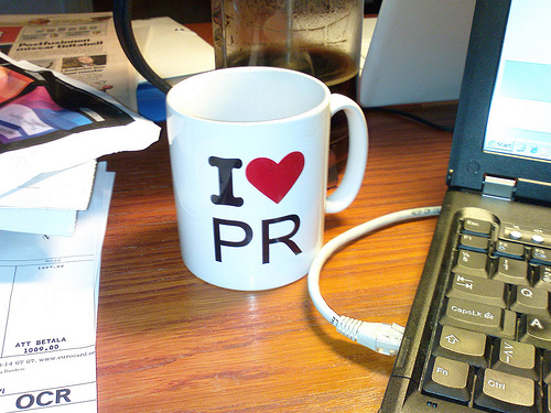 I love PR (public relations)